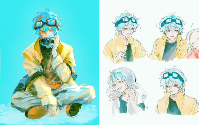 ROUGH SKETCH + 4 bust expressions $200